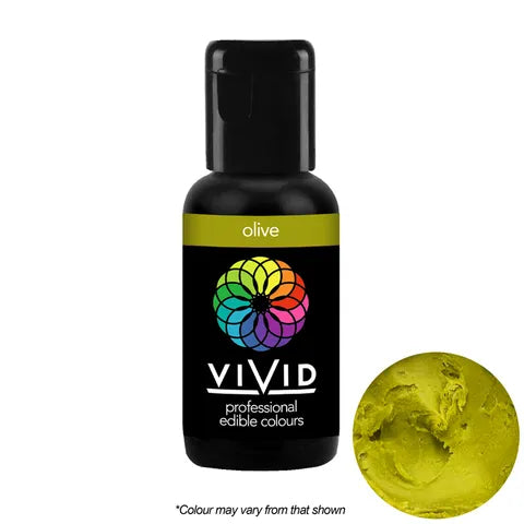 Olive - Gel Colour 21g | Vivid Professional - Premium Vivid Professional from Cake Craft - Just $4.99! Shop now at O'Khach Baking Supplies
