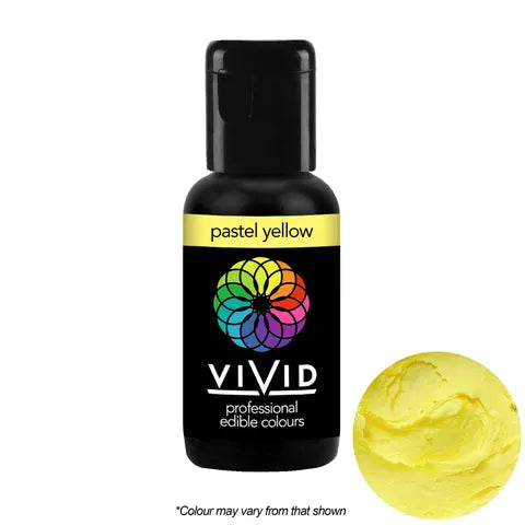 Pastel Yellow Vivid Gel Colour – Professional Edible Gel Food Colouring