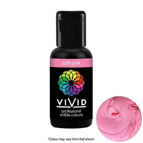 Soft Pink - Gel Colour 21g | Vivid Professional - Premium Vivid Professional from Cake Craft - Just $4.99! Shop now at O'Khach Baking Supplies