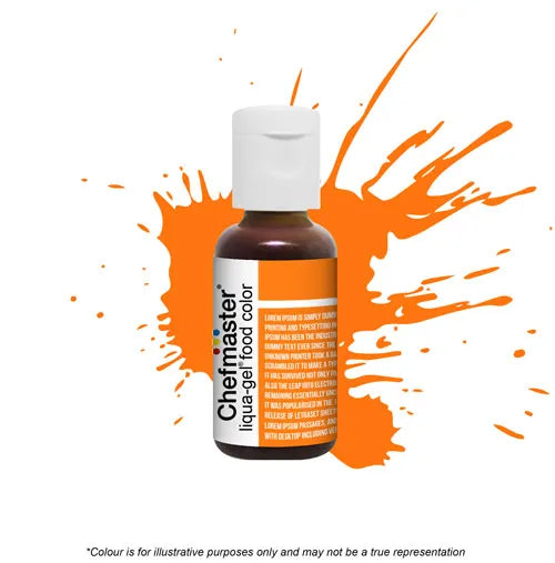 Sunset Orange- Gel Food Colour 20g (Chefmaster) - Premium from O'Khach Baking Supplies - Just $4.95! Shop now at O'Khach Baking Supplies