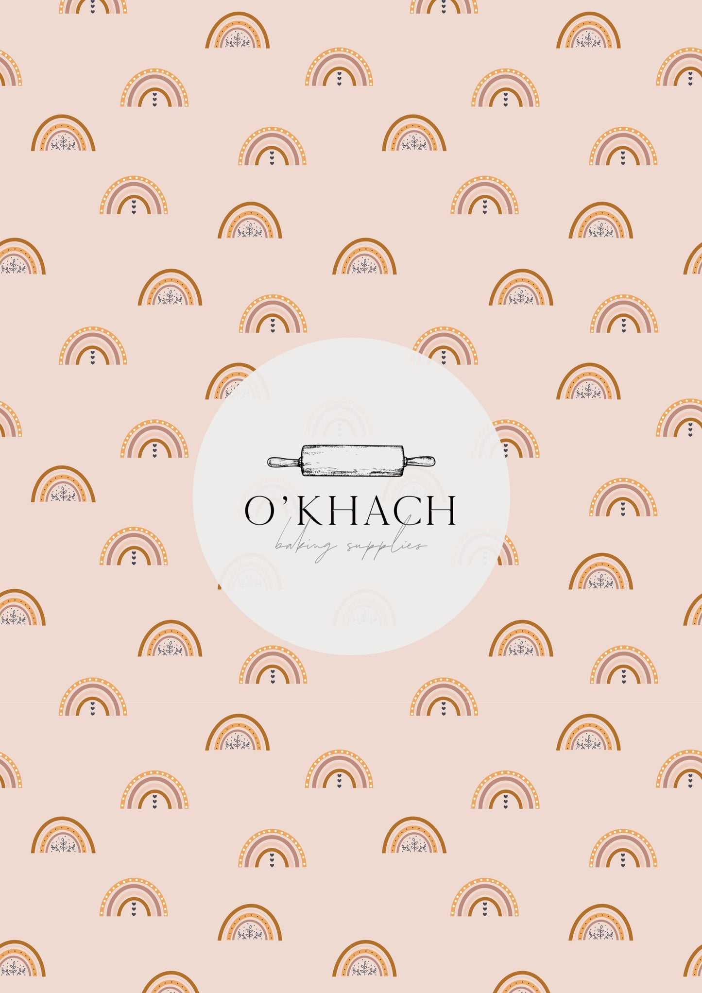 Bohemian Life Pattern - Edible Image – A4 Cake Topper & Cupcake Decoration