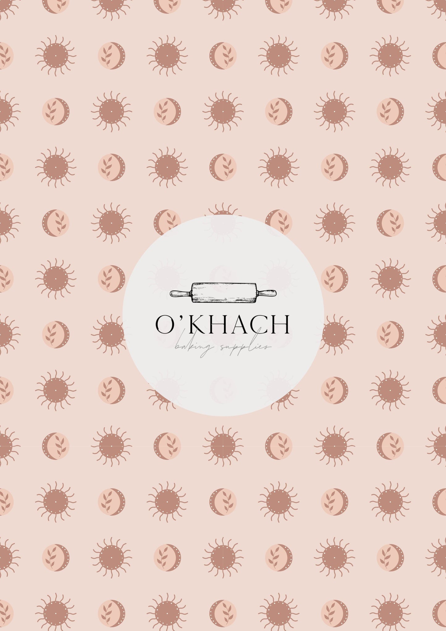 Bohemian Life Pattern - Edible Image – A4 Cake Topper & Cupcake Decoration