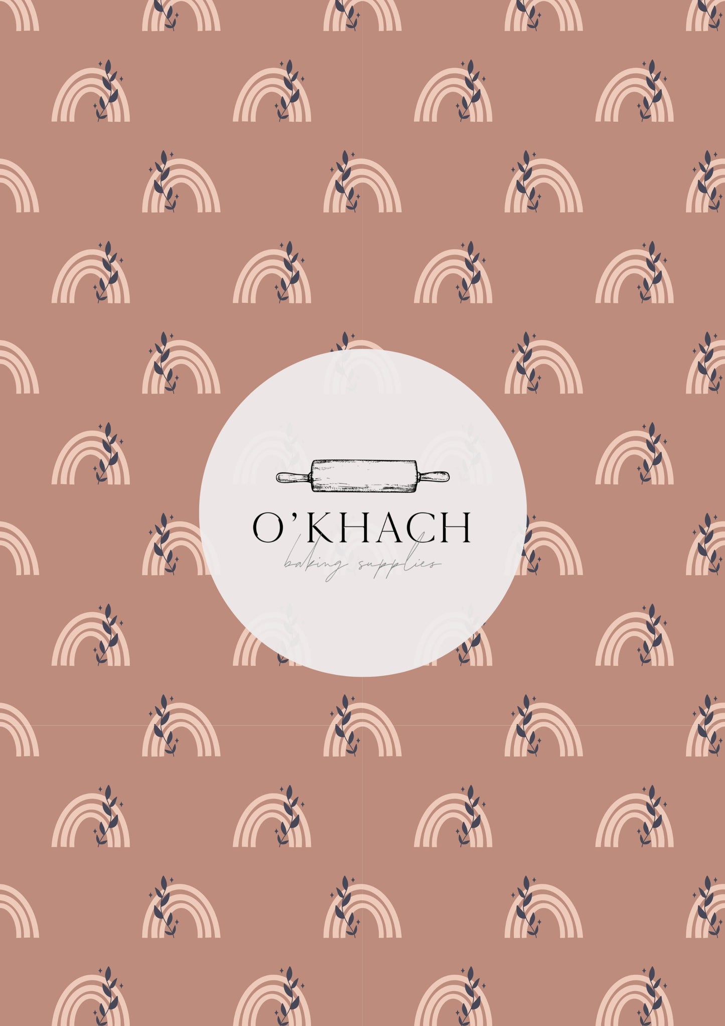 Bohemian Life Pattern - Edible Image – A4 Cake Topper & Cupcake Decoration