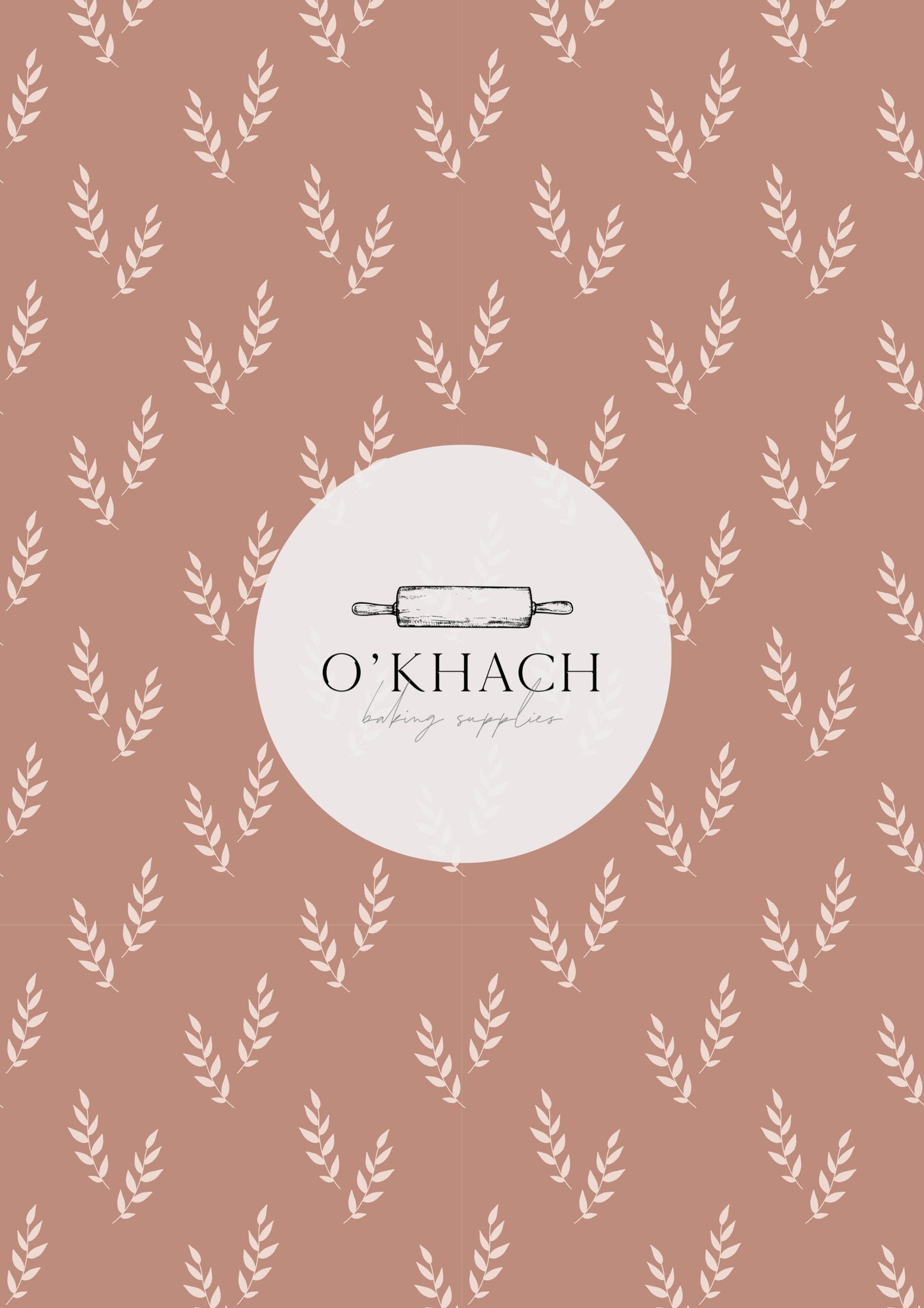 Bohemian Life Pattern - Edible Image – A4 Cake Topper & Cupcake Decoration