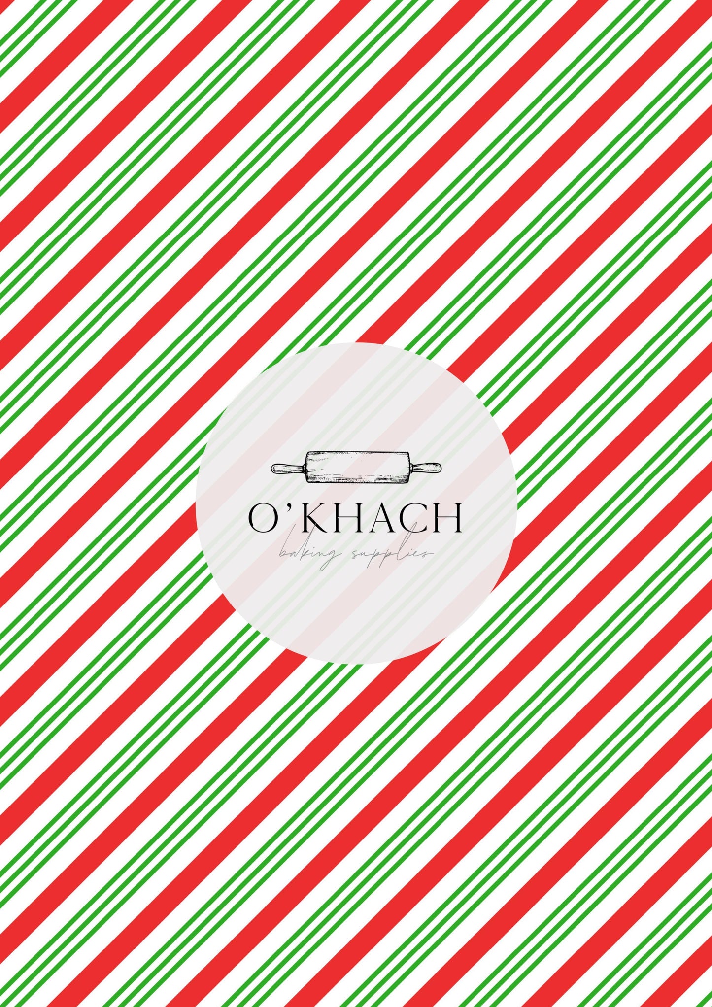 Christmas Details Pattern No.102 - Edible Image – A4 Cake Topper & Cupcake Decoration