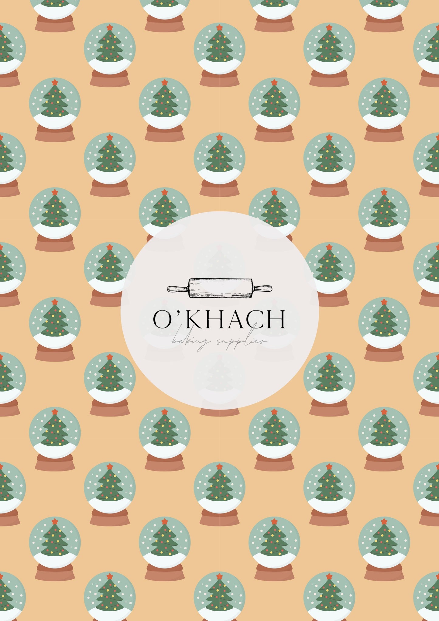 Christmas Details Pattern No.2 - Edible Image - Premium Edible Image from O'Khach Baking Supplies - Just $16.99! Shop now at O'Khach Baking Supplies