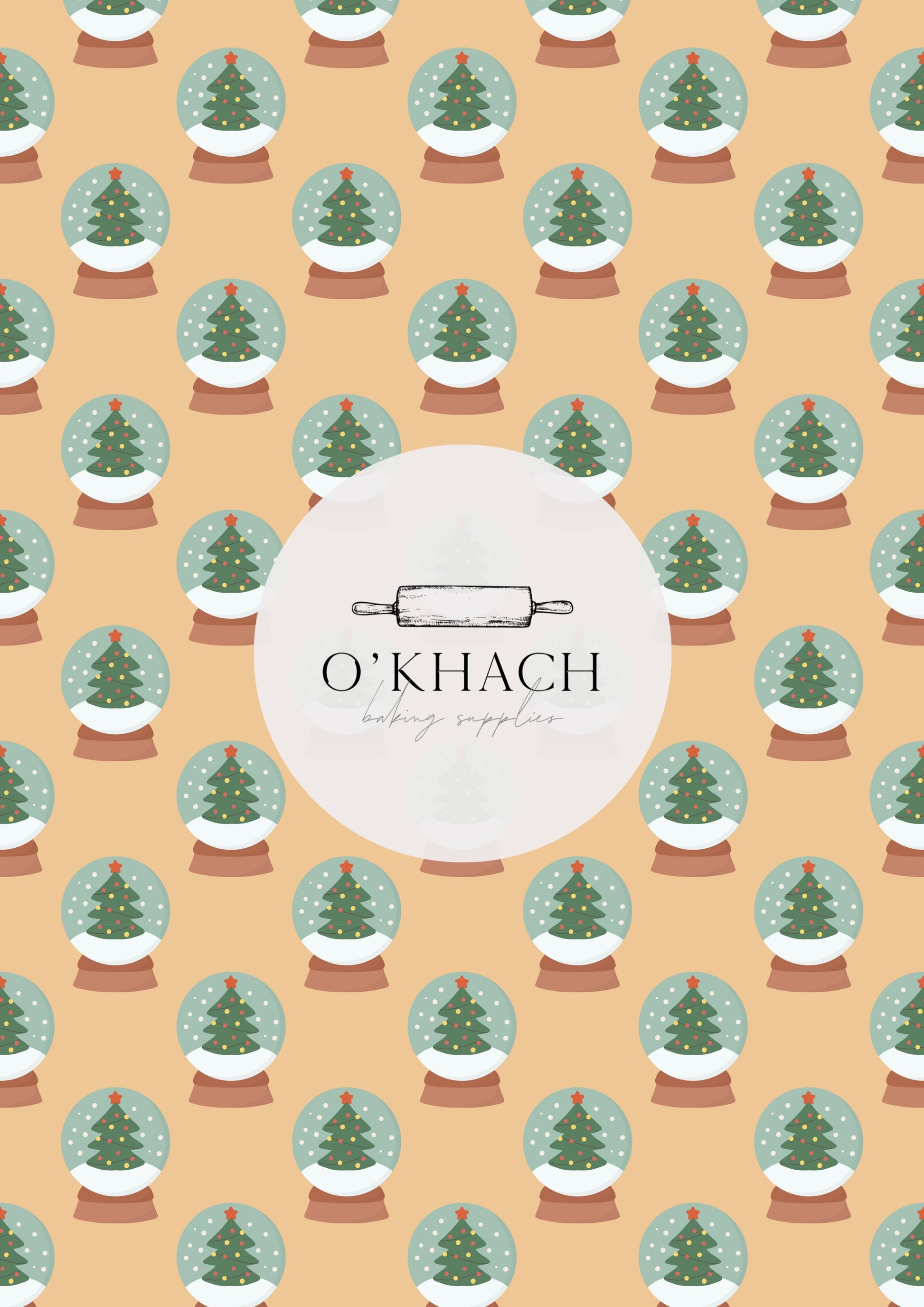 Christmas Details Pattern No.2 - Edible Image - Premium Edible Image from O'Khach Baking Supplies - Just $16.99! Shop now at O'Khach Baking Supplies