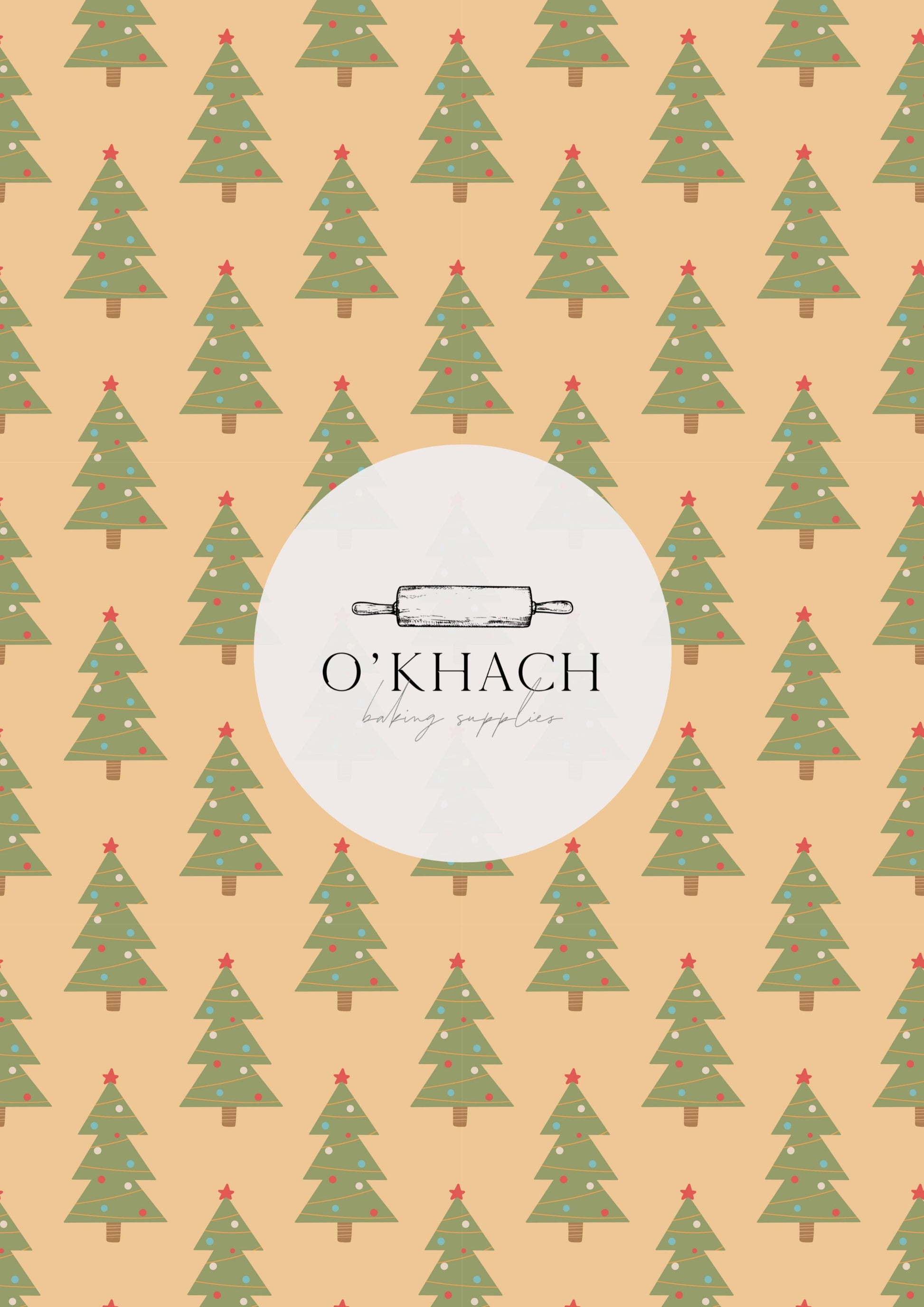 Christmas Details Pattern No.5 - Edible Image - Premium Edible Image from O'Khach Baking Supplies - Just $16.99! Shop now at O'Khach Baking Supplies