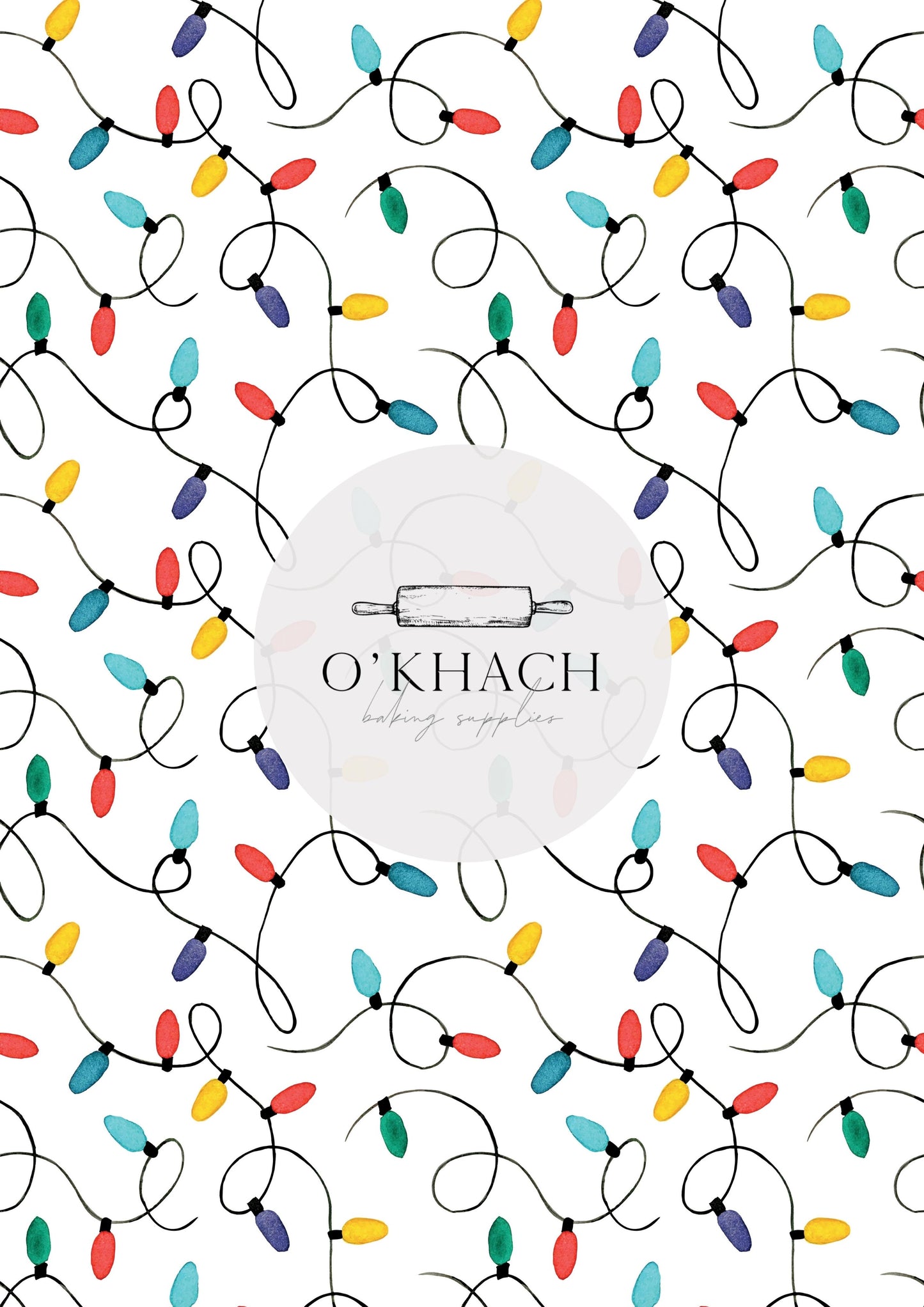 Christmas Details Pattern No.70 - Edible Image – A4 Cake Topper & Cupcake Decoration