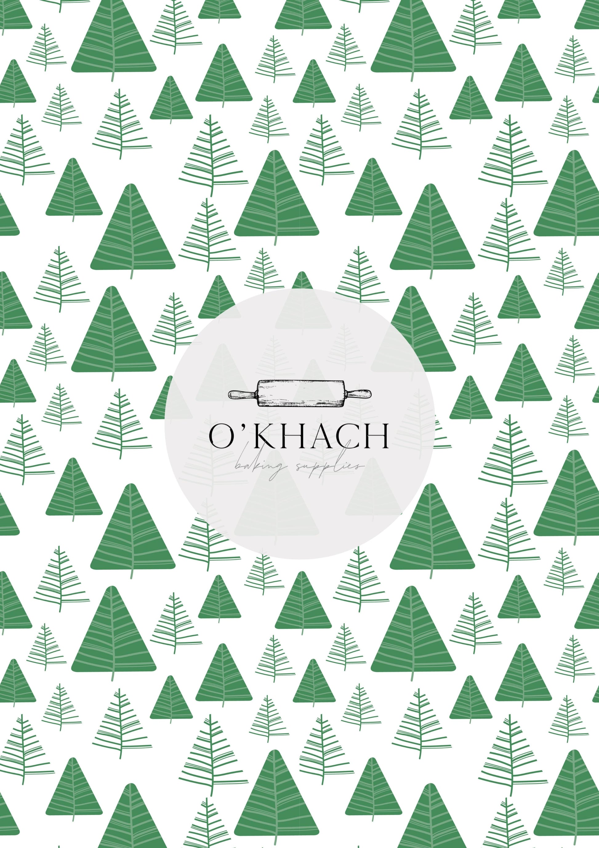 Christmas Details Pattern No.77 - Edible Image – A4 Cake Topper & Cupcake Decoration