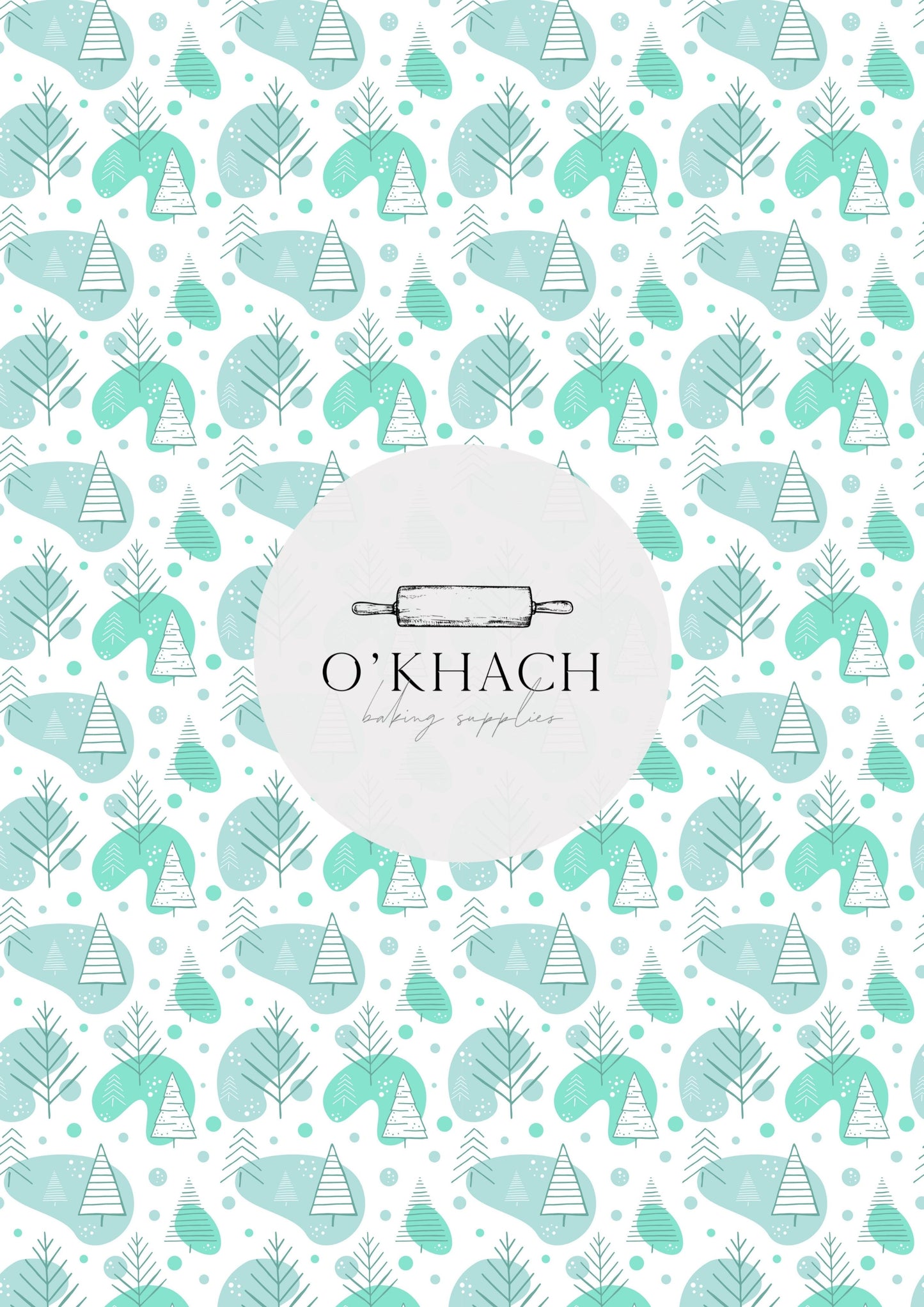 Christmas Details Pattern No.78 - Edible Image – A4 Cake Topper & Cupcake Decoration