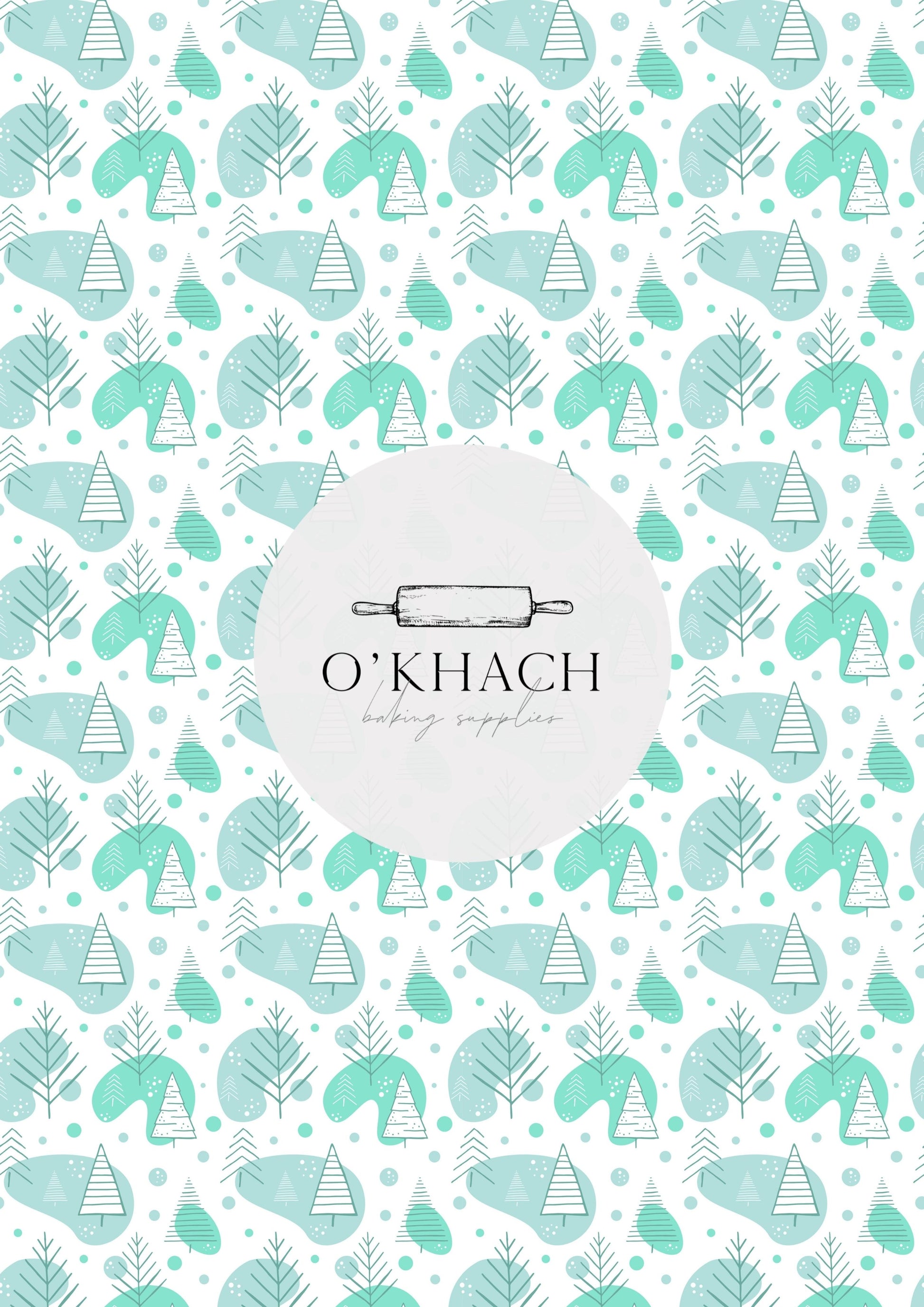 Christmas Details Pattern No.78 - Edible Image – A4 Cake Topper & Cupcake Decoration