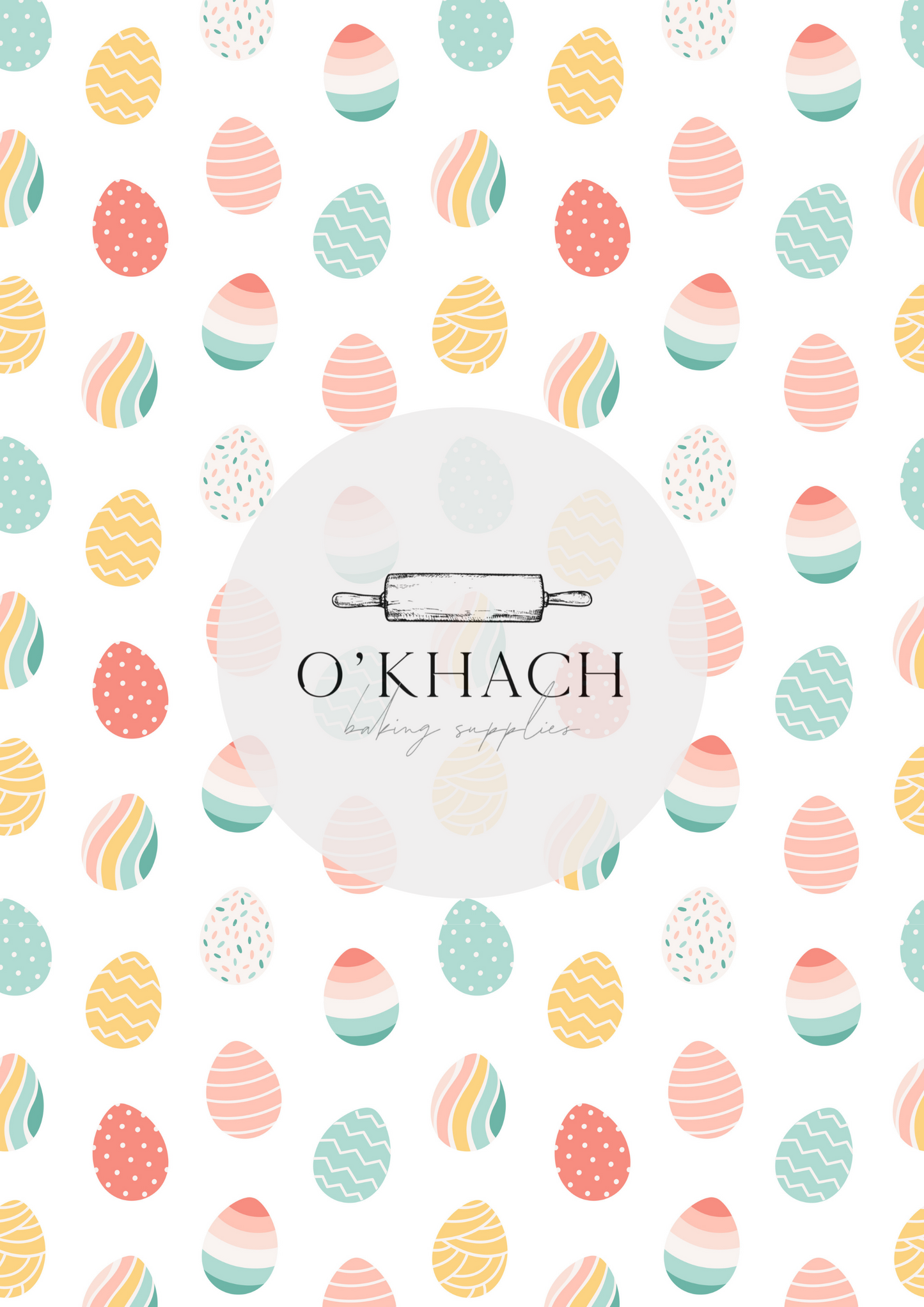 Easter Pattern - Edible Image – A4 Cake Topper & Cupcake Decoration