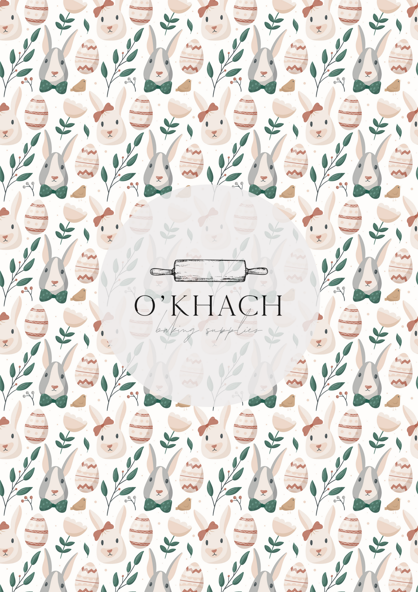 Easter Pattern - Edible Image – A4 Cake Topper & Cupcake Decoration