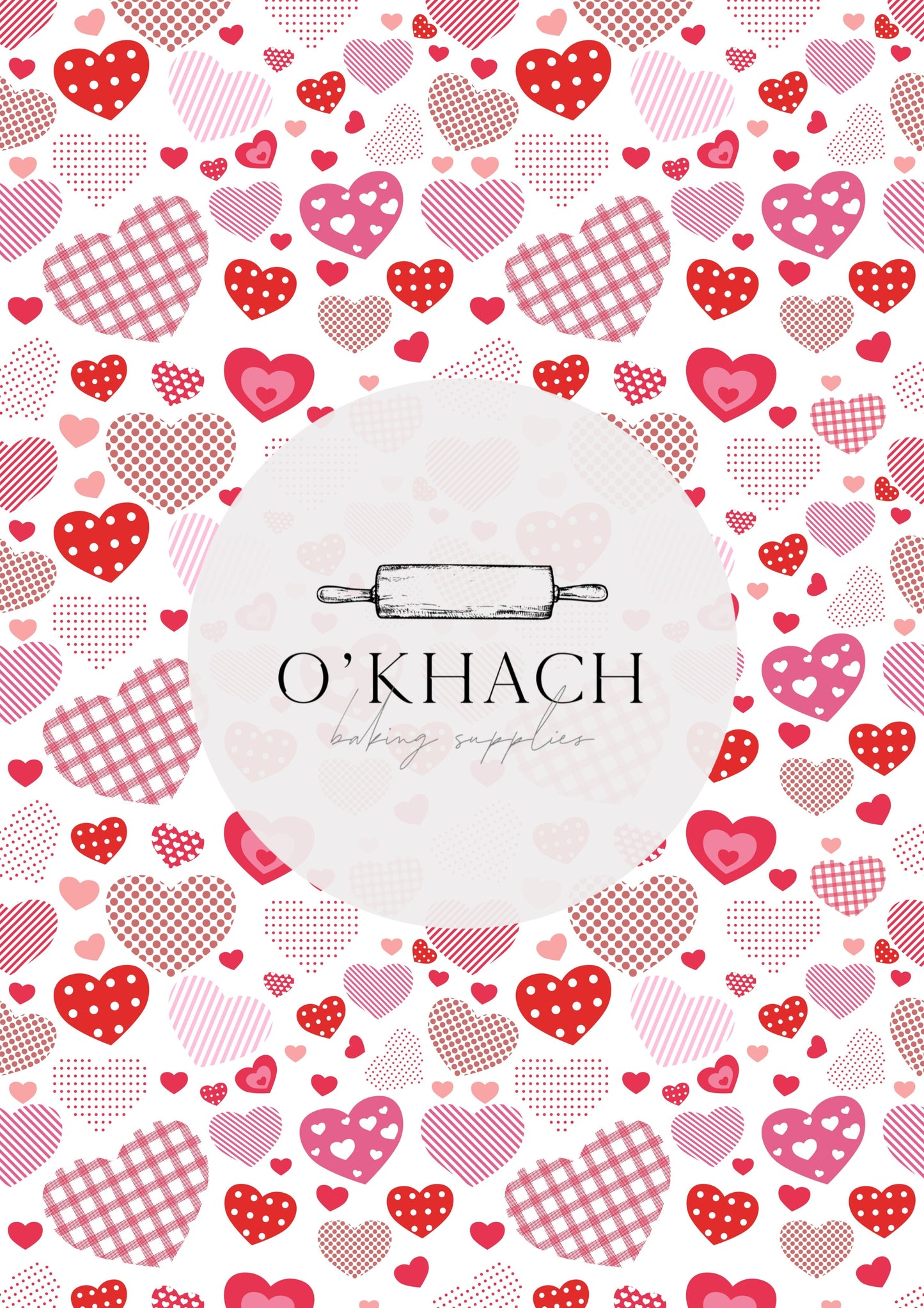 Love Details Pattern No.1 - Edible Image - Premium Edible Image from O'Khach Baking Supplies - Just $16.99! Shop now at O'Khach Baking Supplies