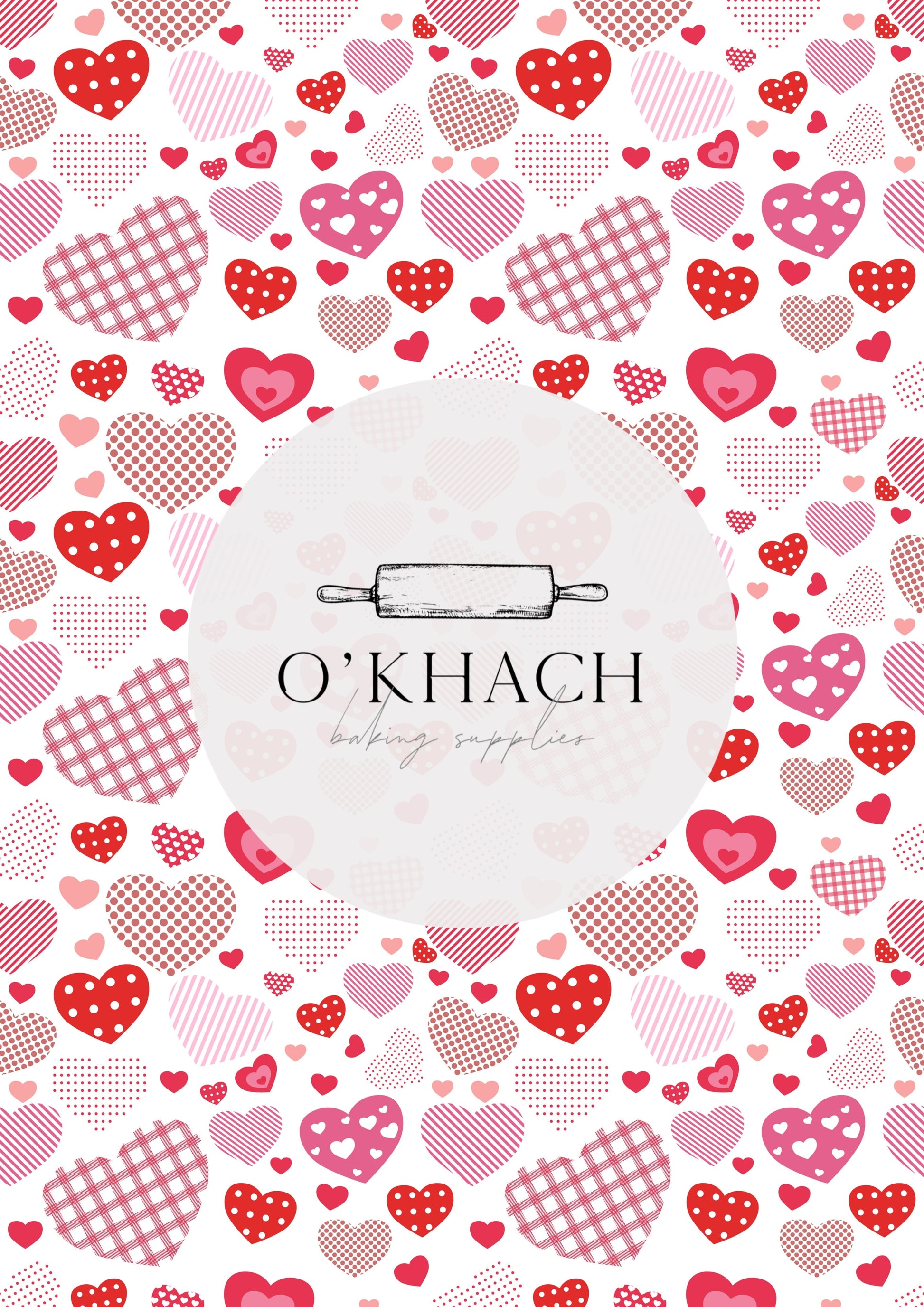 Love Details Pattern No.1 - Edible Image - Premium Edible Image from O'Khach Baking Supplies - Just $16.99! Shop now at O'Khach Baking Supplies