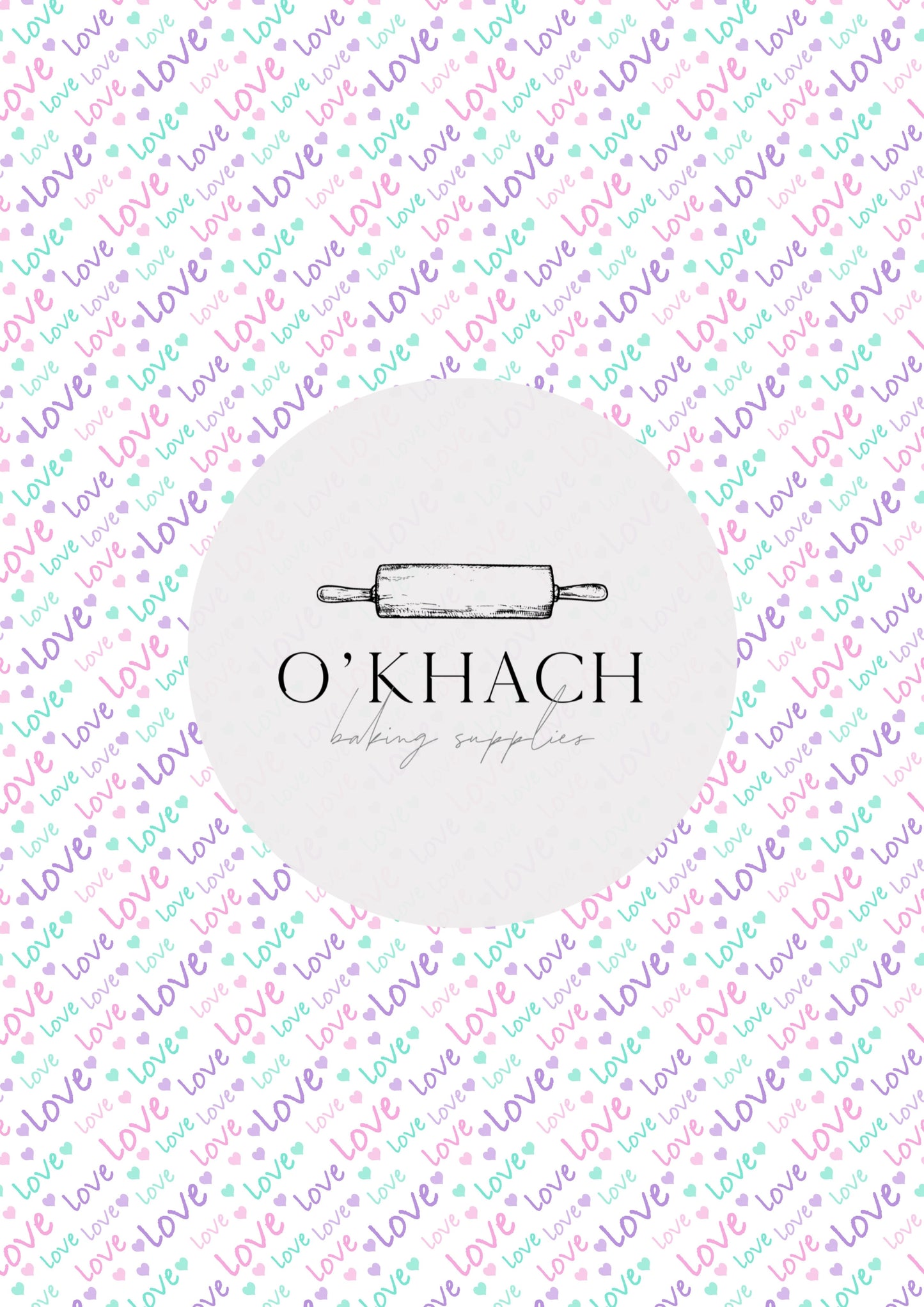 Love Details Pattern No.42 - Edible Image - Premium Edible Image from O'Khach Baking Supplies - Just $16.99! Shop now at O'Khach Baking Supplies