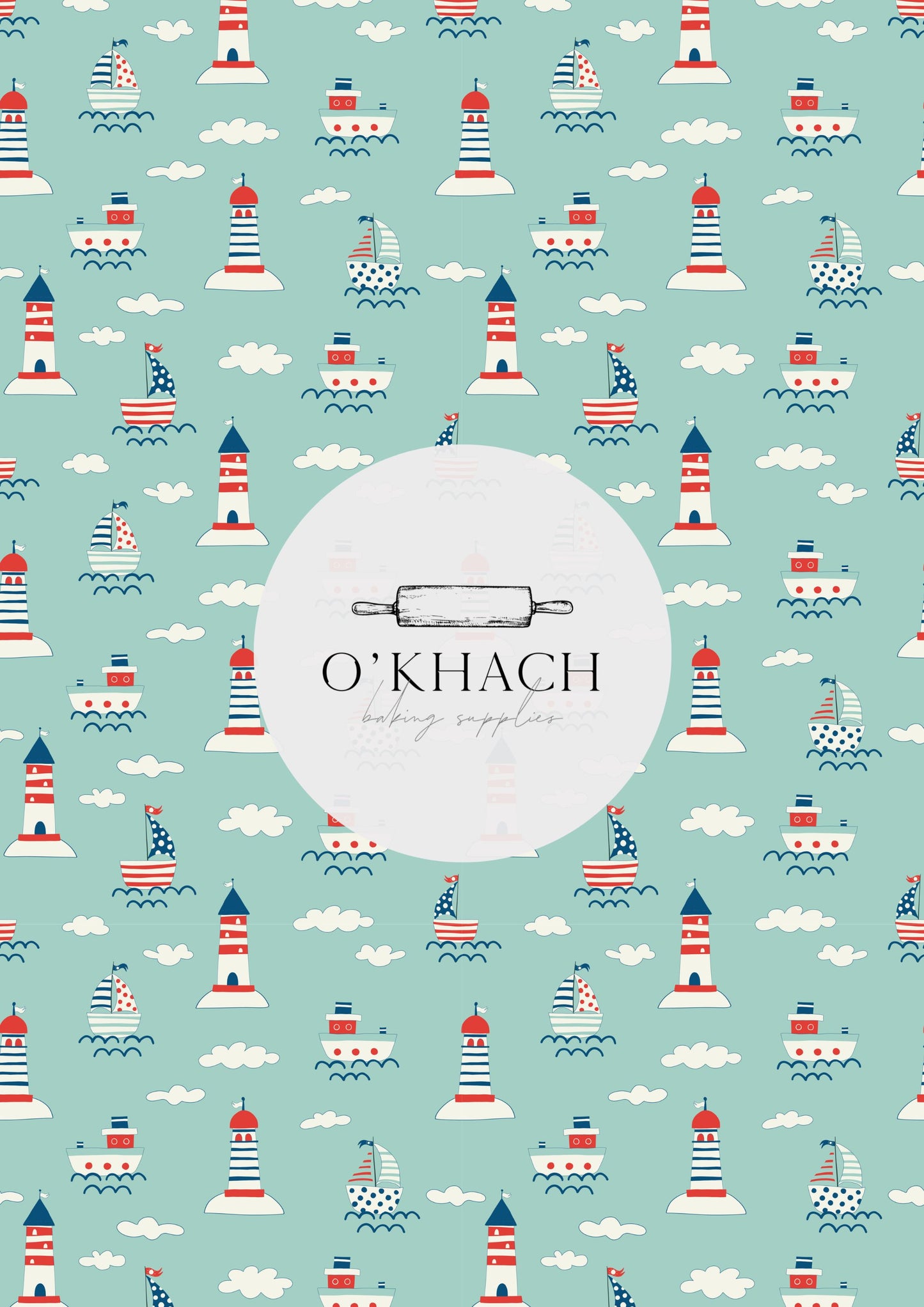 Sailor Pattern No.7 - Edible Image - Premium Edible Image from O'Khach Baking Supplies - Just $16.99! Shop now at O'Khach Baking Supplies