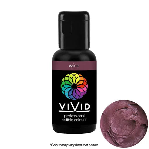 Wine - Gel Colour 21g | Vivid Professional - Premium from O'Khach Baking Supplies - Just $4.99! Shop now at O'Khach Baking Supplies