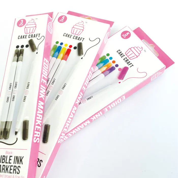 Primary Edible Markers 5 pack - Perfect for Fondant & Cookie Decorating