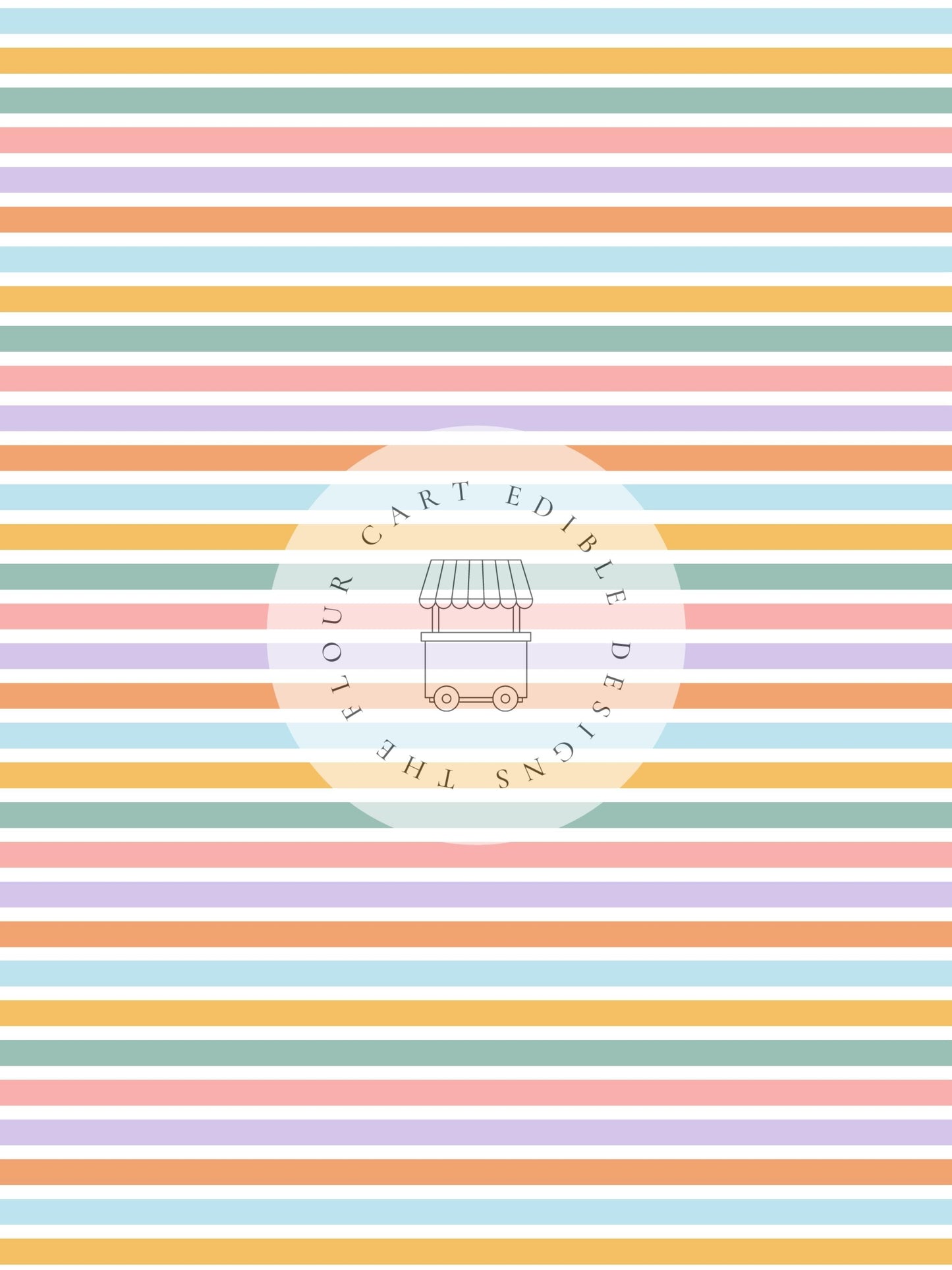 Boho Smiley Halloween STRIPE - Edible Image - Premium from O'Khach Baking Supplies - Just $16.99! Shop now at O'Khach Baking Supplies