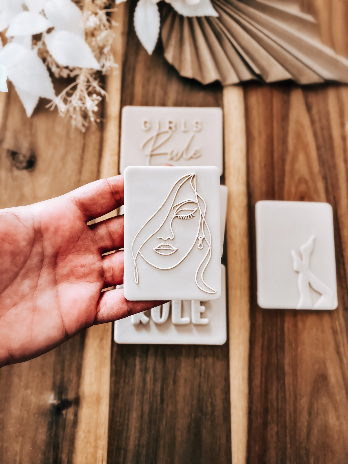 I am Woman 'UP' Cookie Stamp - Perfect for Fondant & Sugar Cookies