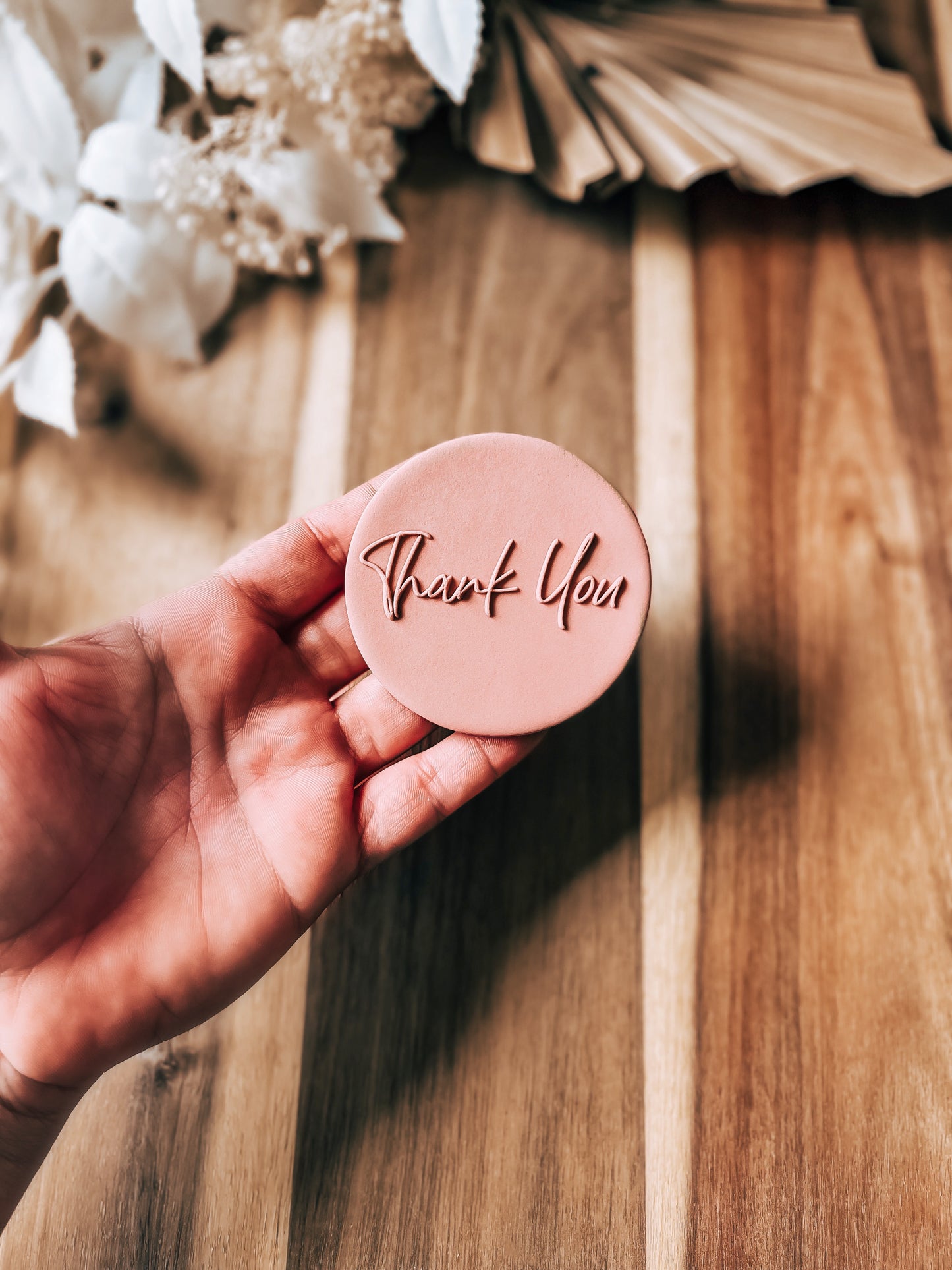 Thank you 'UP' - Cookie Stamp - Ideal for Fondant & Sugar Cookies