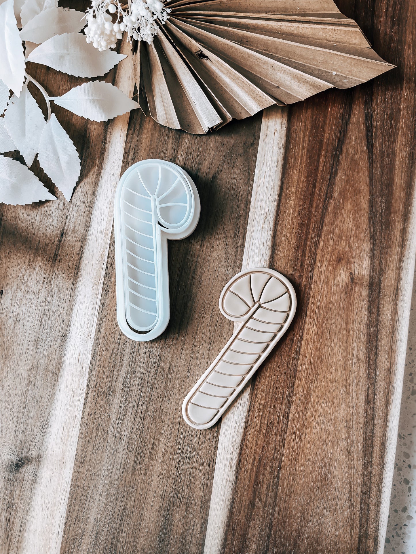 Candy Cane - Cookie Stamp and Cutter - Fondant & Sugar Cookies