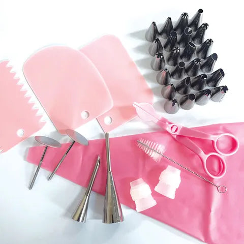 Cake Craft Piping Tip Set - 36 Piece - Premium from O'Khach Baking Supplies - Just $21.99! Shop now at O'Khach Baking Supplies