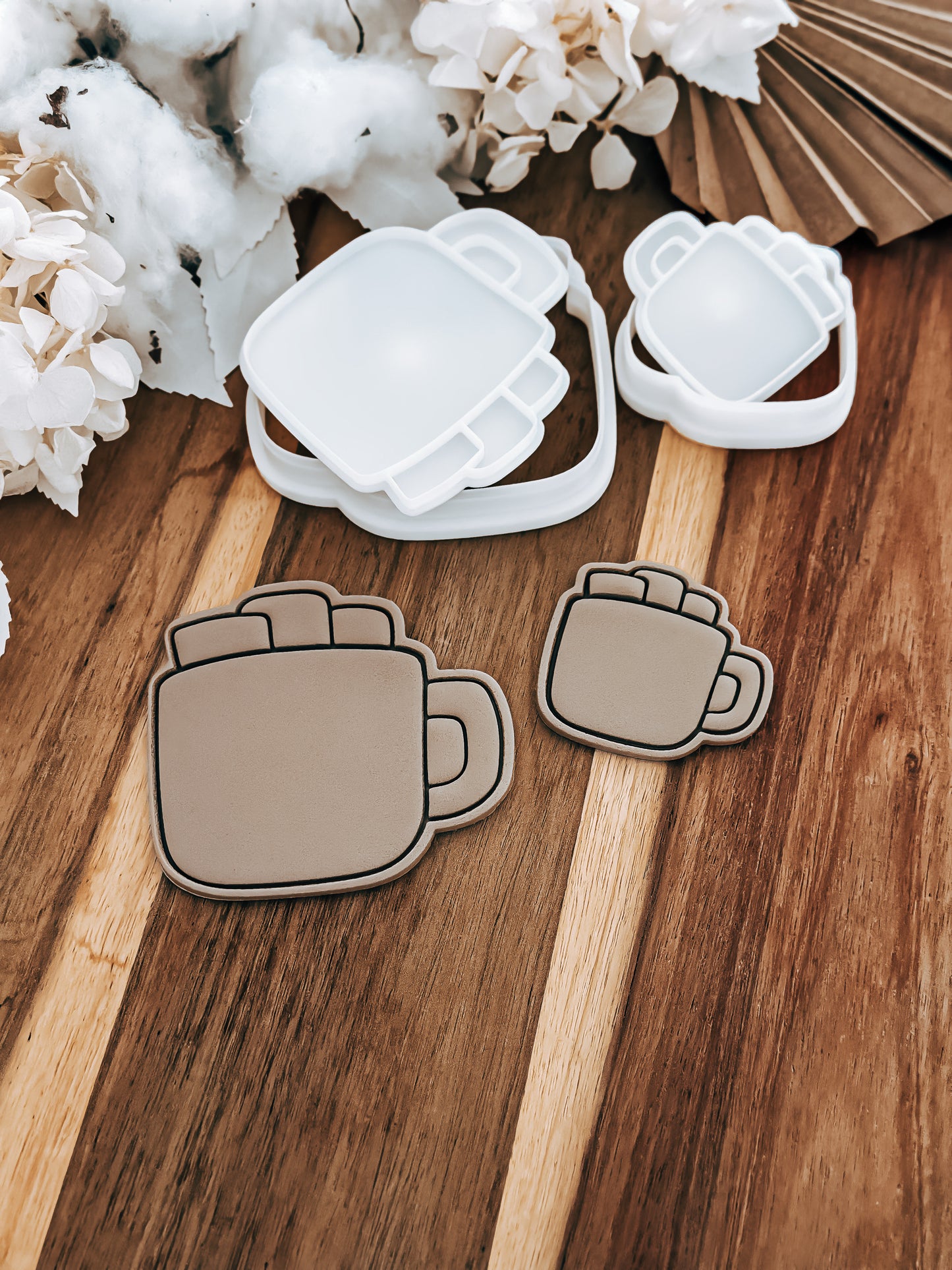 Hot Chocolate - Cookie Stamp and Cutter - Ideal for Fondant & Sugar Cookies