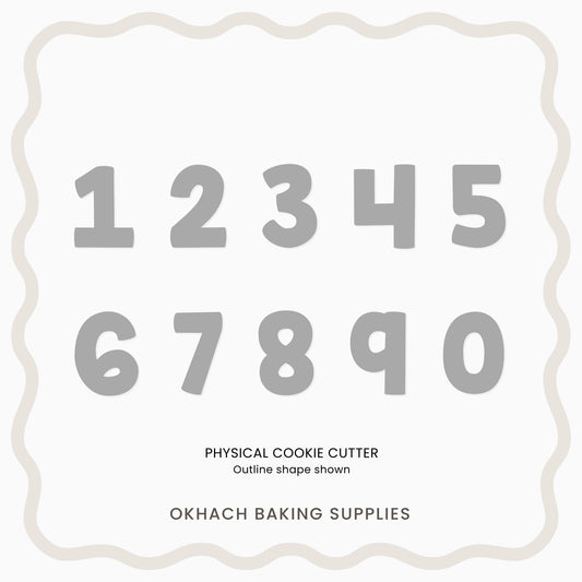 Numbers 0-9 (Caterpillar) - Cookie Cutter