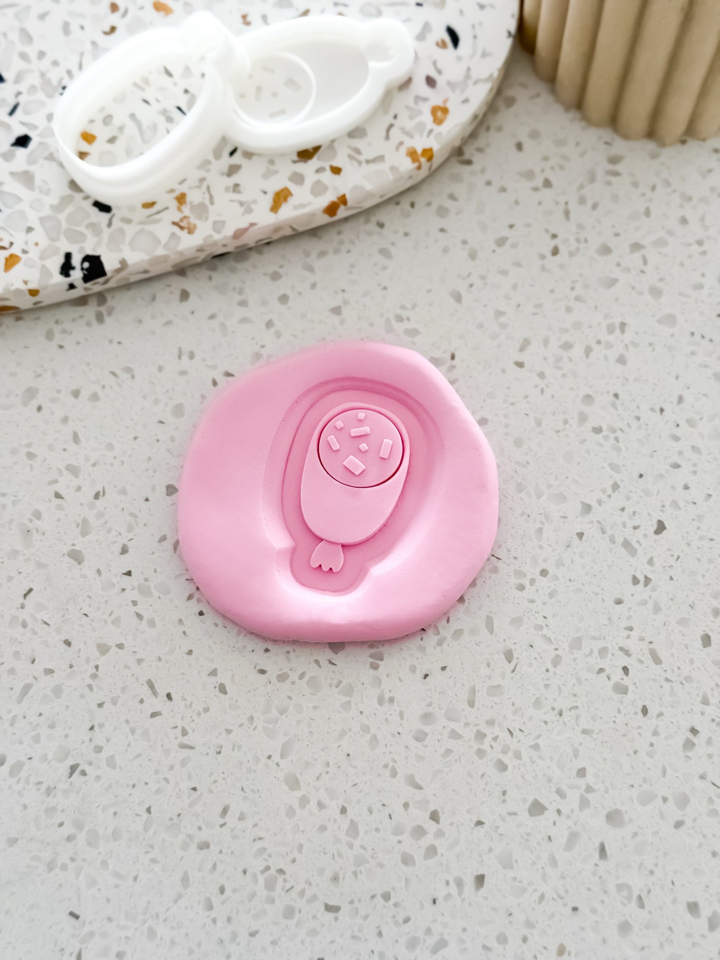 Mini Salami Slice (Caterpillar) - Cookie Stamp and Cutter