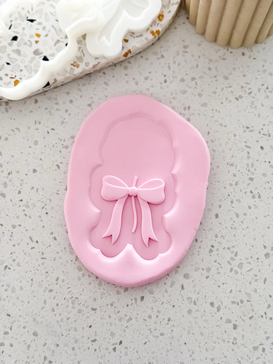 Stem With Bow Stamp & Cutter - Perfect for Fondant & Sugar Cookies