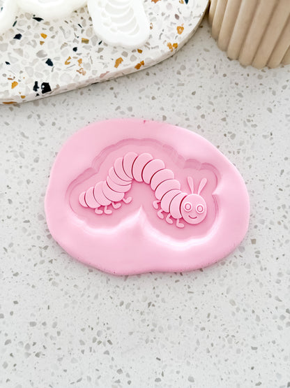 Caterpillar (Short Caterpillar) Stamp & Cutter - Perfect for Fondant & Sugar Cookies