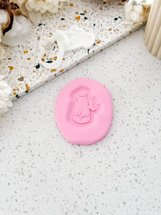 Mini Banana Peely Stamp & Cutter - Perfect for Fondant & Sugar Cookies