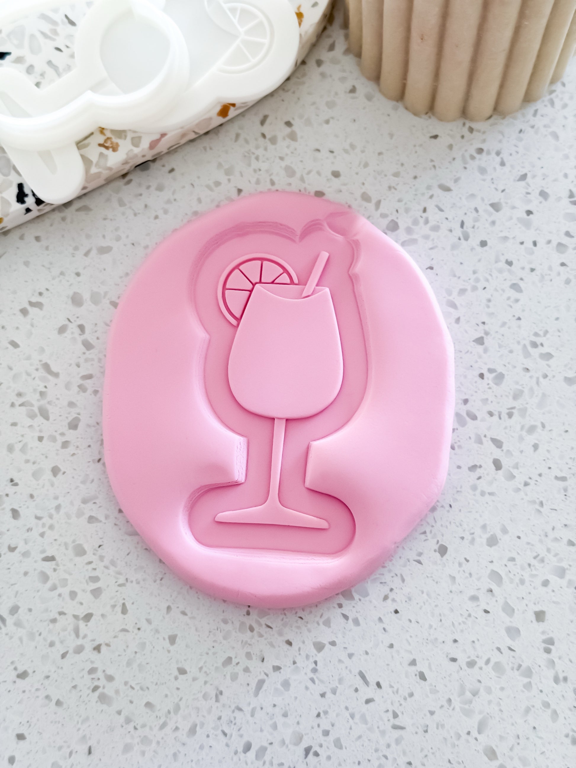 Spritz Glass (Plain) Stamp & Cutter - Perfect for Fondant & Sugar Cookies
