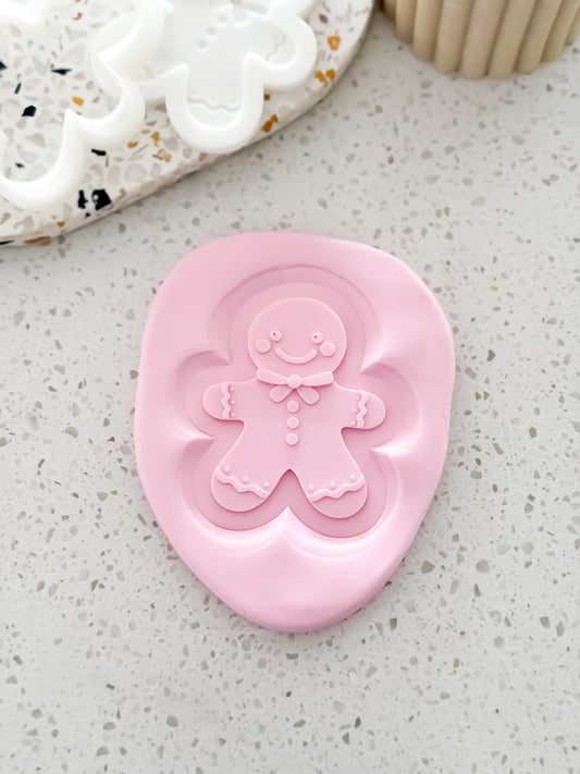 Gingerbread Man Stamp & Cutter - Perfect for Fondant & Sugar Cookies