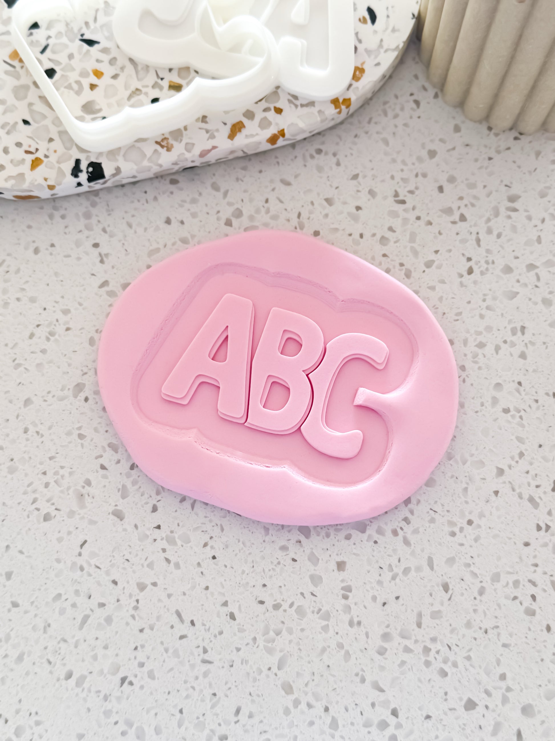 ABC Stamp & Cutter - Perfect for Fondant & Sugar Cookies