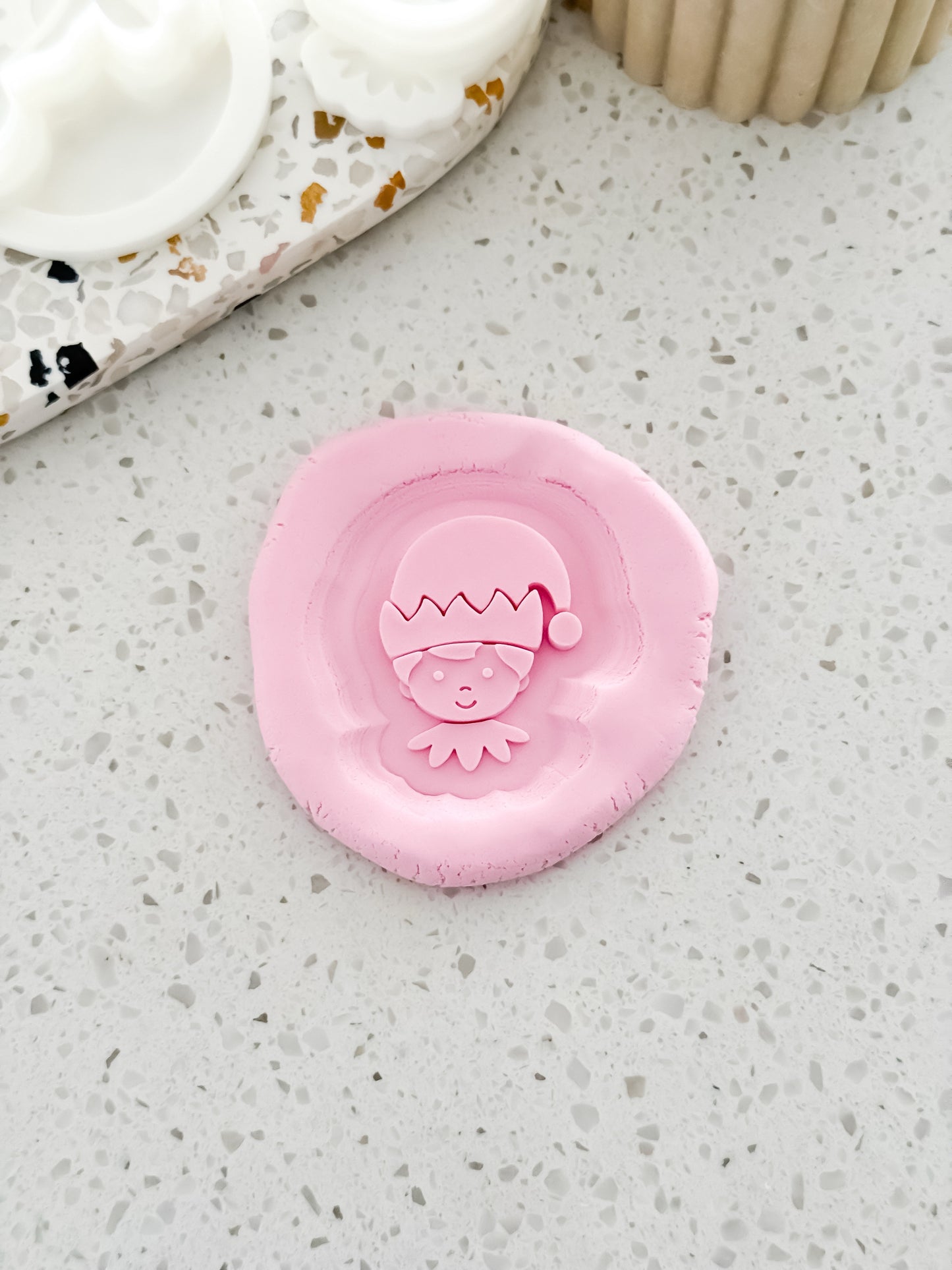 Mini Elf (Head) Stamp & Cutter - Perfect for Fondant & Sugar Cookies