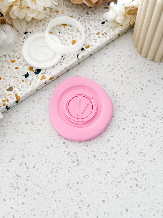 Mini V-Bucks Coin Stamp & Cutter - Perfect for Fondant & Sugar Cookies
