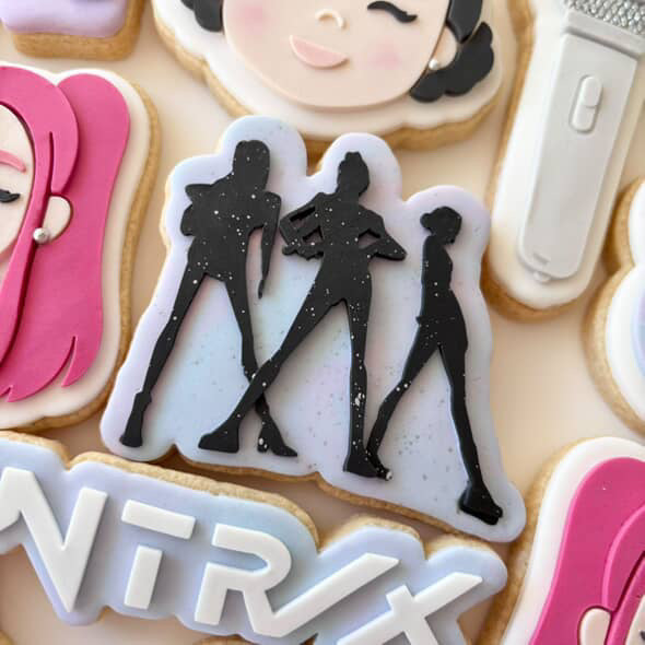 Mic Drop Trio - Cookie Stamp and Cutter
