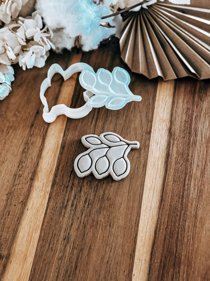 Mini Lemons on Branch (Three) Stamp & Cutter - Perfect for Fondant & Sugar Cookies