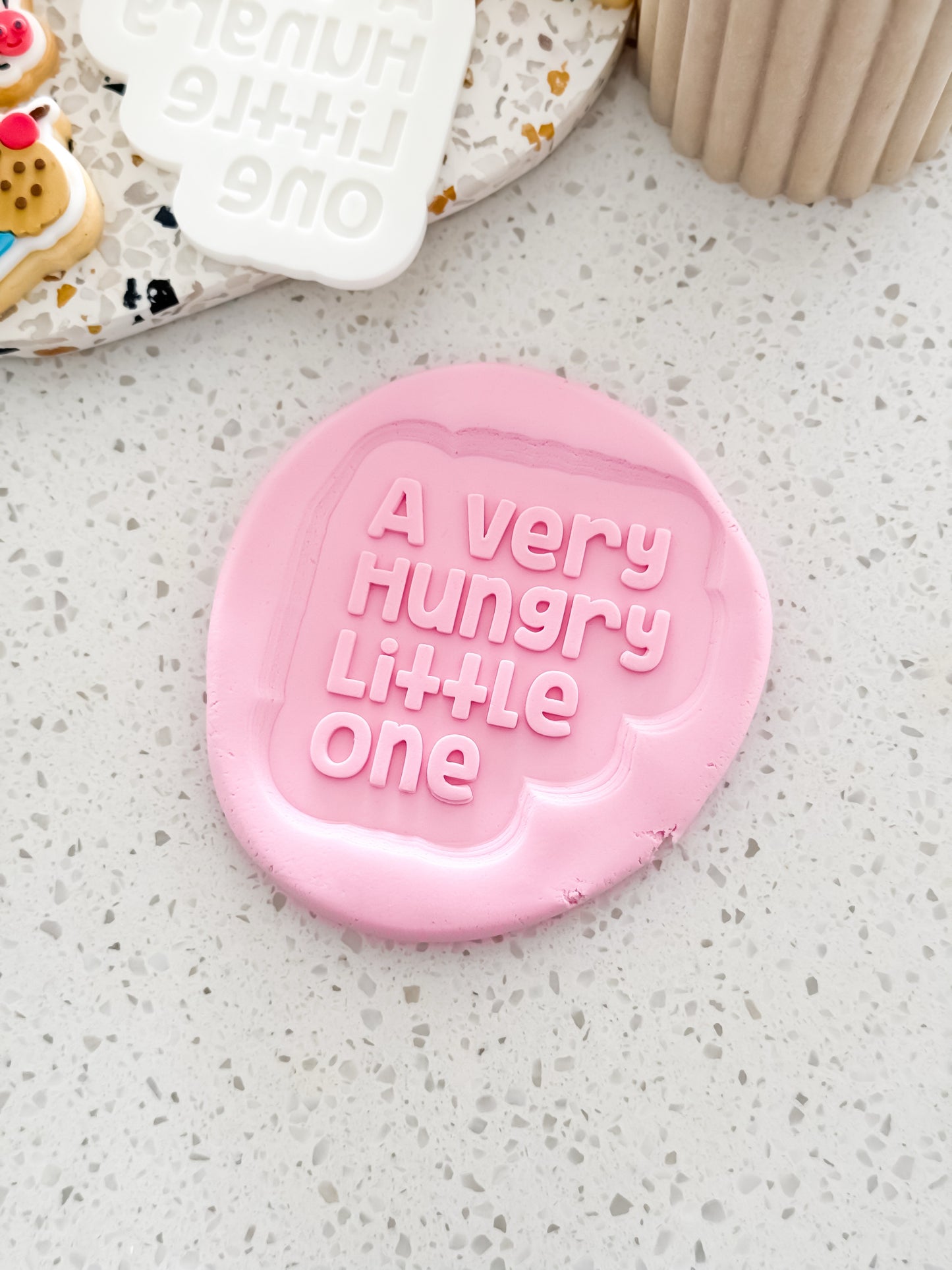 A Very Hungry Little One (Caterpillar) Stamp & Cutter - Perfect for Fondant & Sugar Cookies