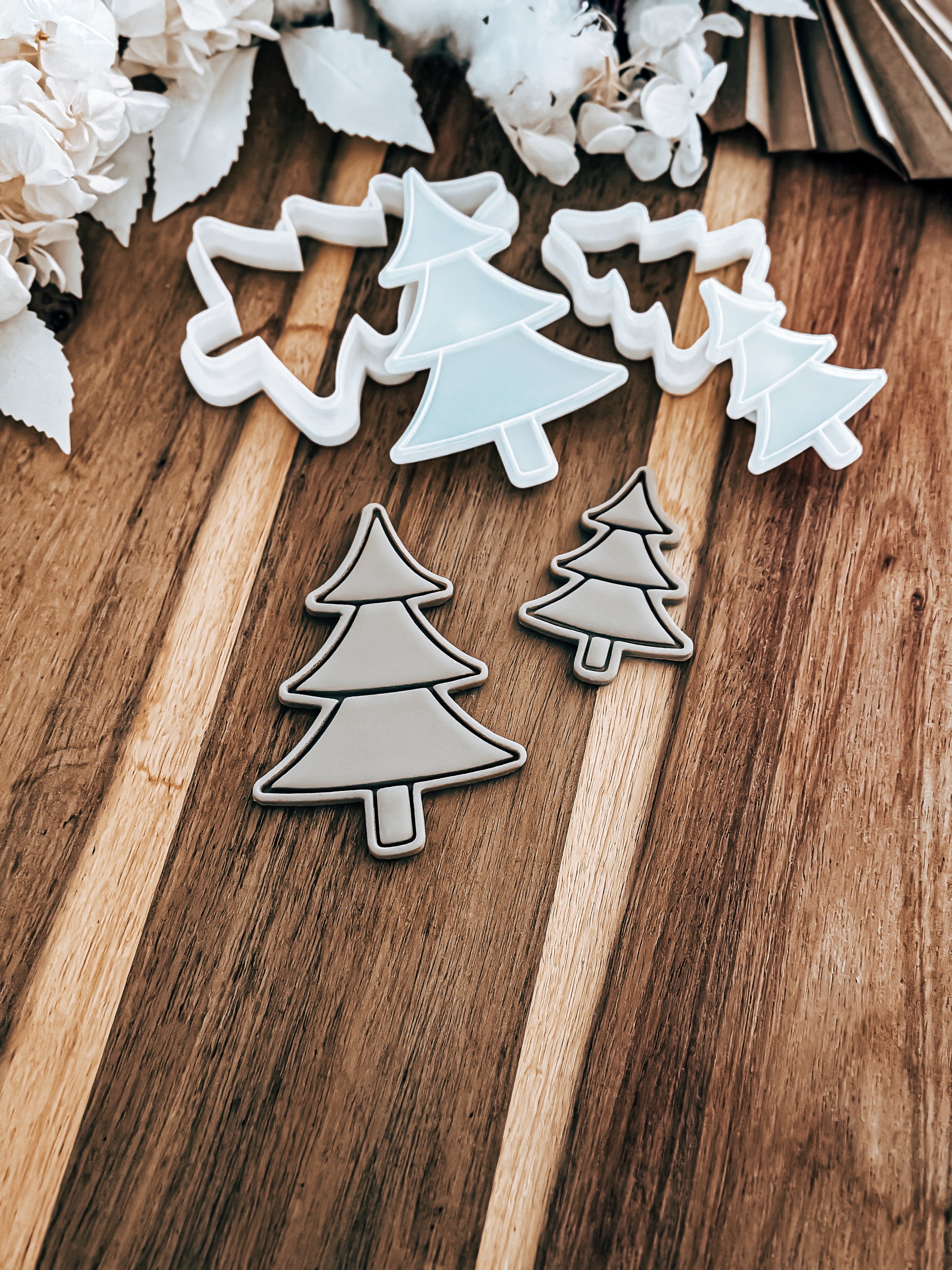 Christmas Tree (Stacked) - Cookie Stamp and Cutter - Ideal for Fondant & Sugar Cookies