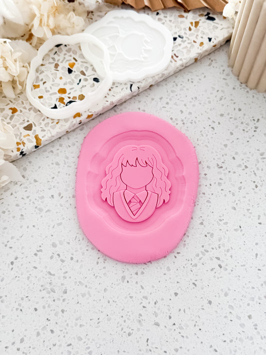 Bright Witch Stamp & Cutter - Perfect for Fondant & Sugar Cookies