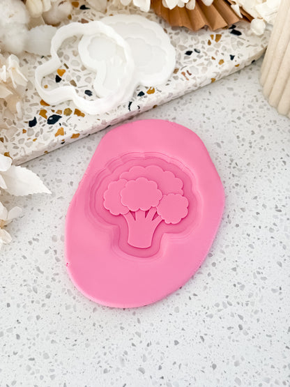 Broccoli - Cookie Stamp & Cutter - Perfect for Fondant & Sugar Cookies