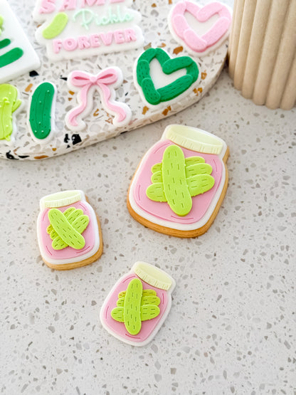 Pickle Jar - Cookie Stamp & Cutter