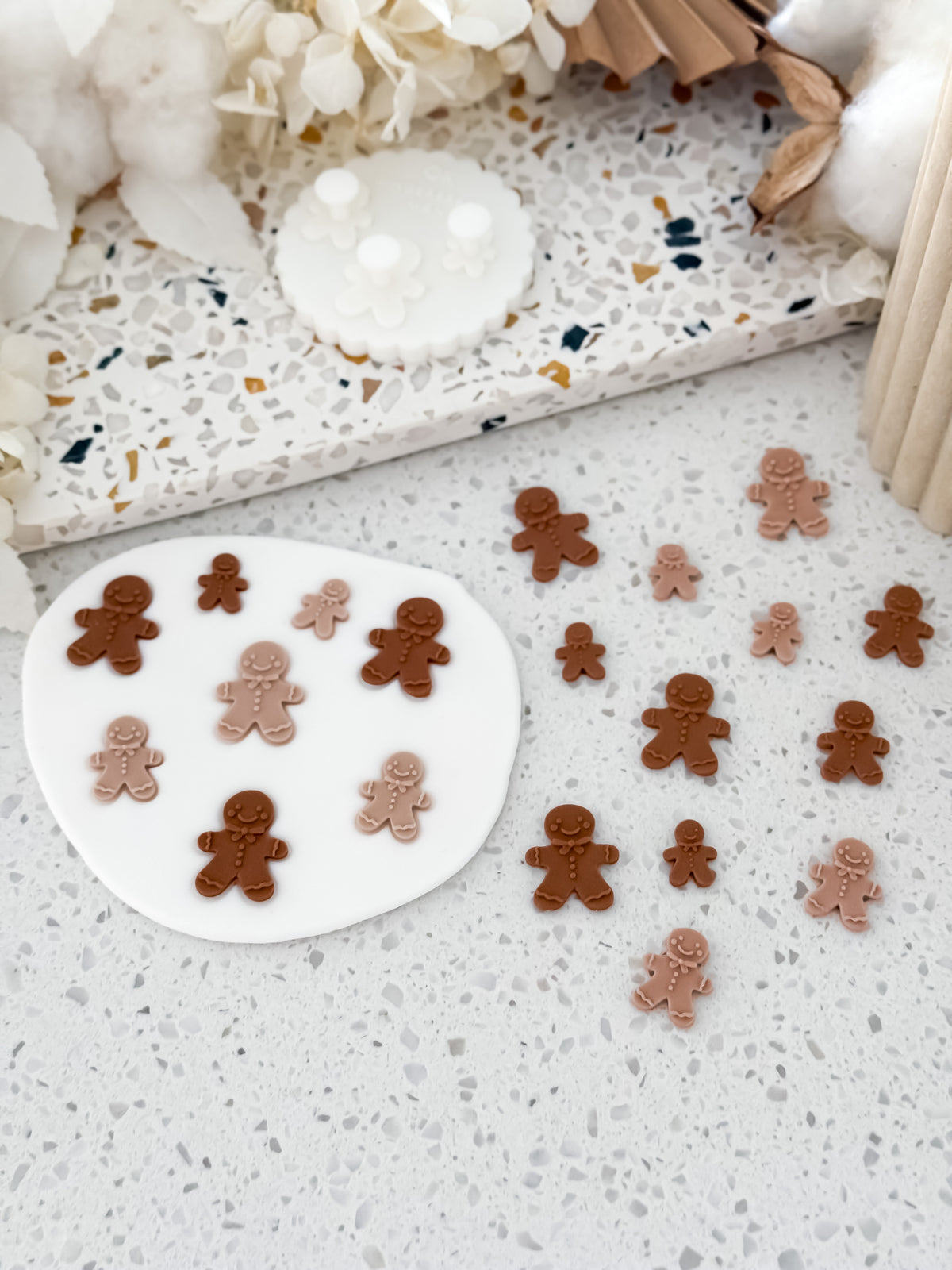 Gingerbread Man Two Tone Press mould for Christmas cookie decorating