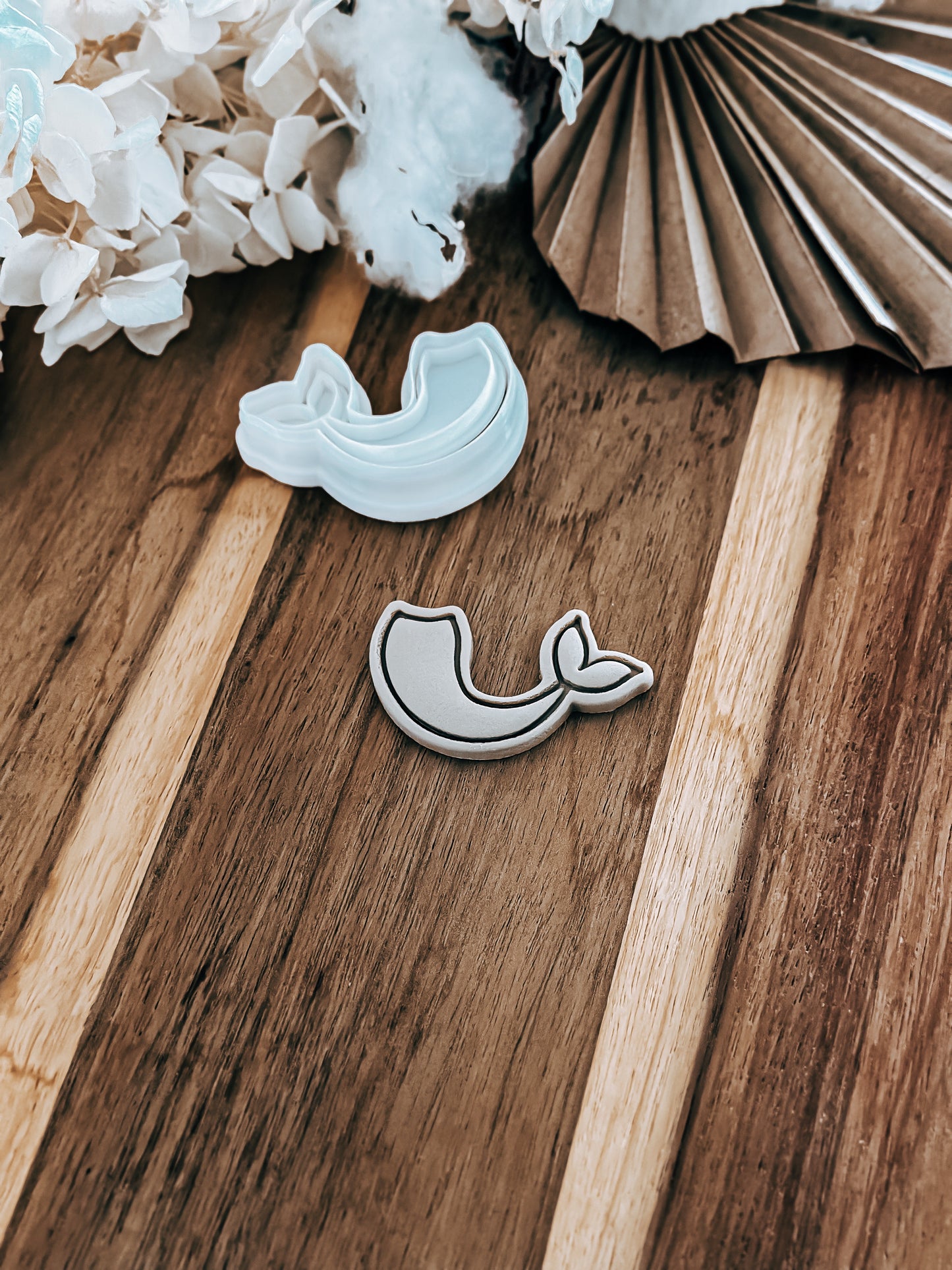 Mini Mermaid Tail - Cookie Stamp and Cutter - Ideal for Fondant & Sugar Cookies