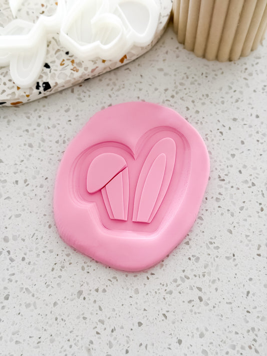 Easter Bunny Ears Stamp & Cutter - Perfect for Fondant & Sugar Cookies